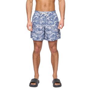 Henleys Mens Wave Polyester Regular Summer Swim Shorts / Navy